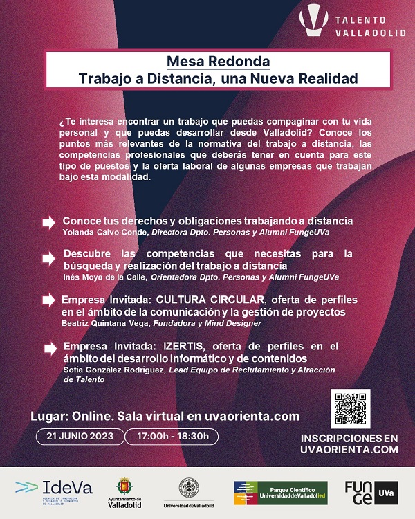 Cartel Mesa Redonda_Trabajo a distancia(peque)
